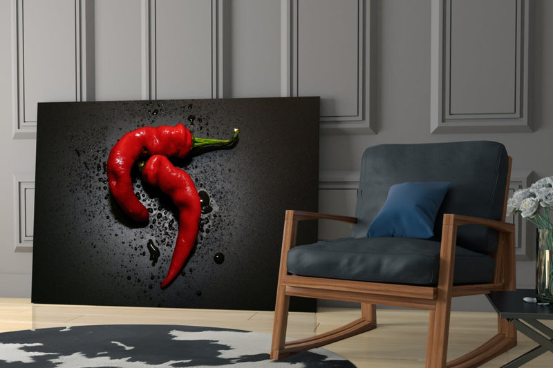Red Pepper Glass Wall Art