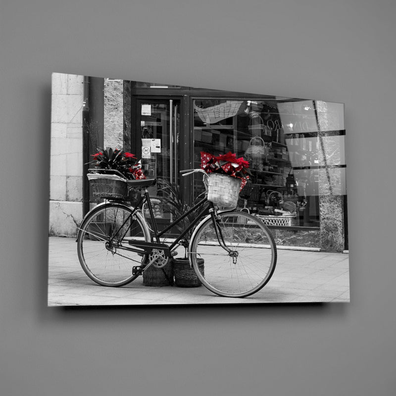 Bicycle Glass Wall Art