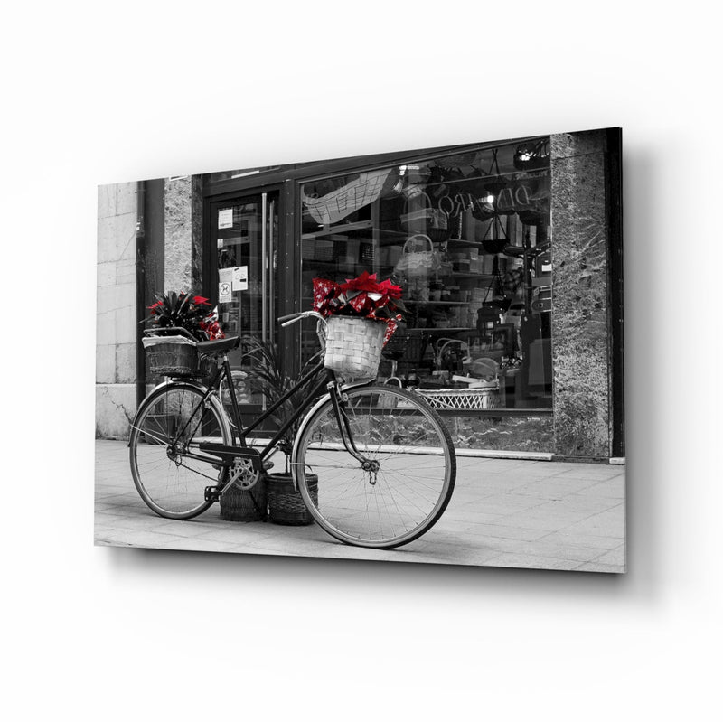 Bicycle Glass Wall Art
