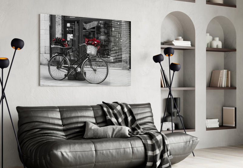 Bicycle Glass Wall Art