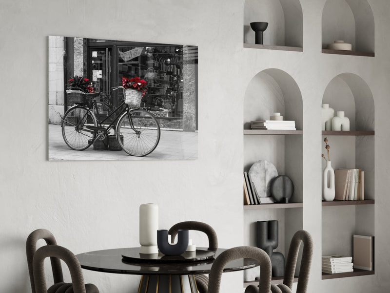 Bicycle Glass Wall Art