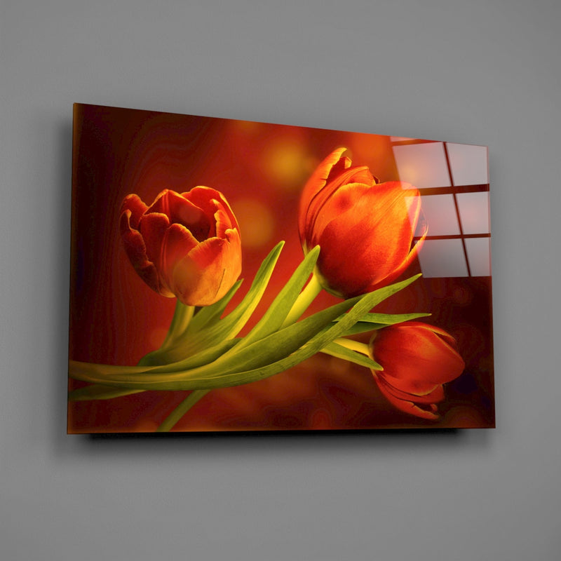 Flower Glass Wall Art