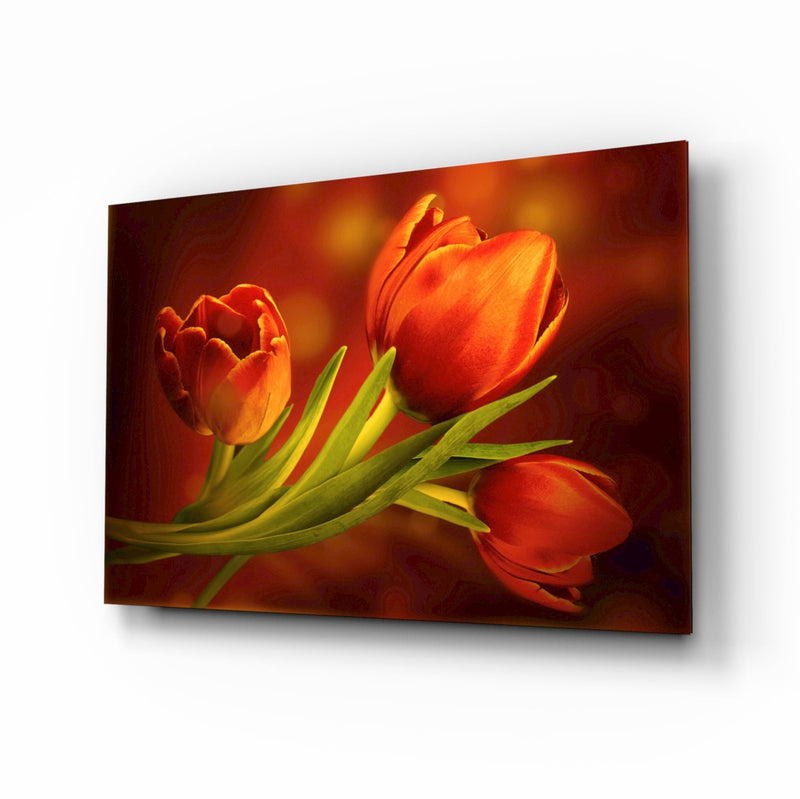 Flower Glass Wall Art