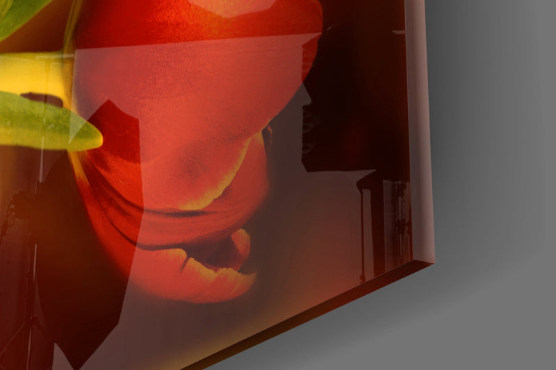 Flower Glass Wall Art