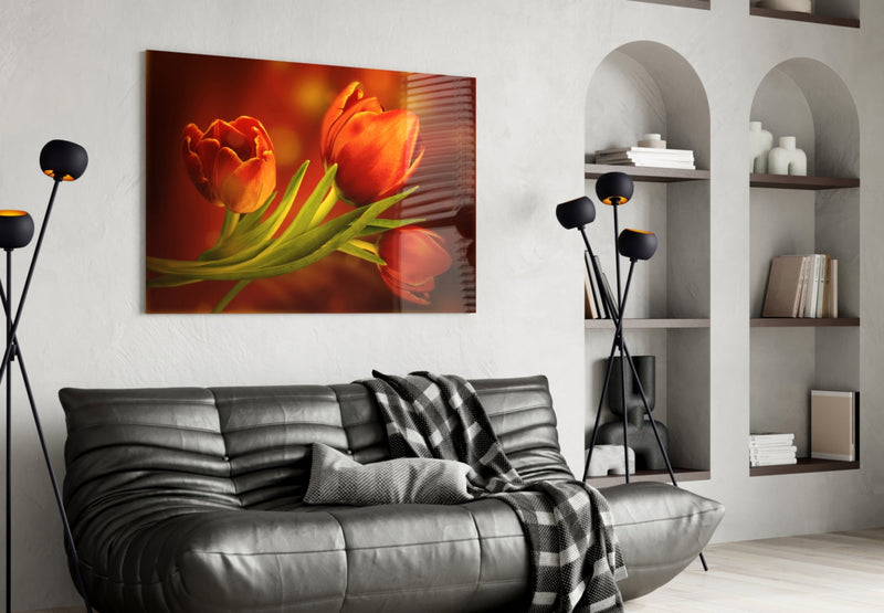 Flower Glass Wall Art