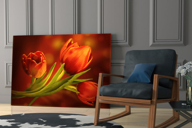 Flower Glass Wall Art