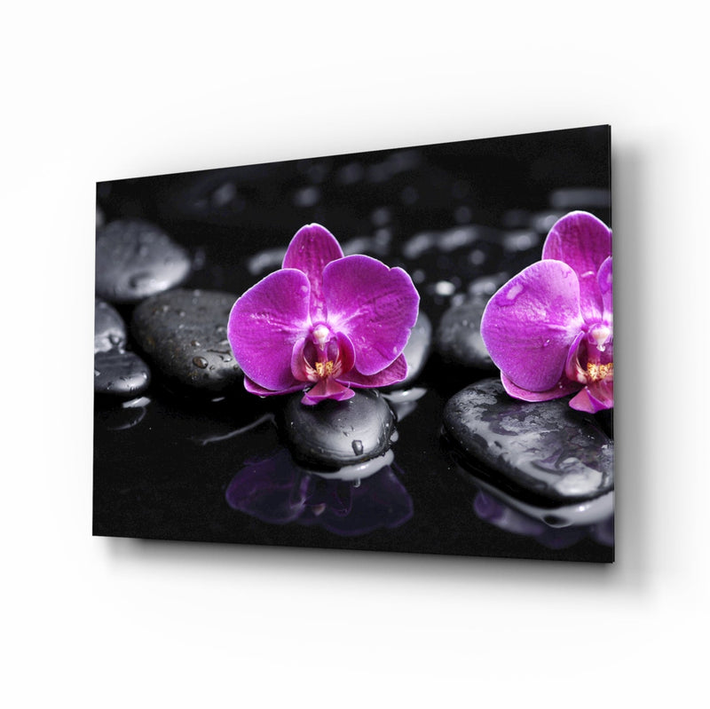 Orchid Glass Wall Art