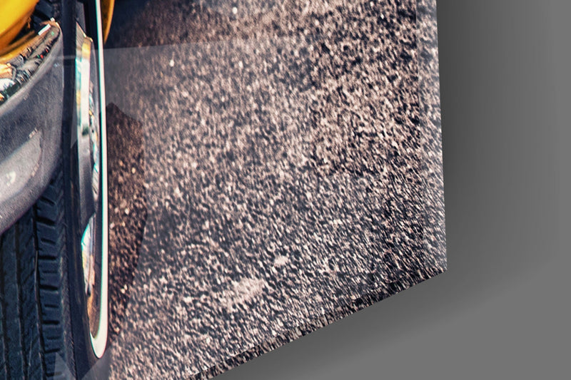 Classic Taxi Glass Wall Art