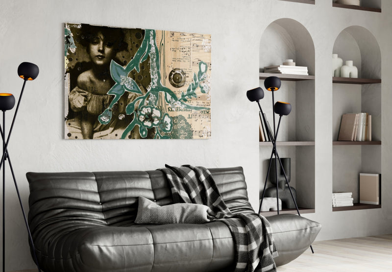 Abstract Glass Wall Art