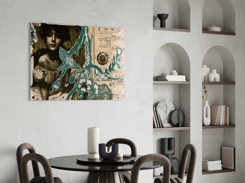 Abstract Glass Wall Art