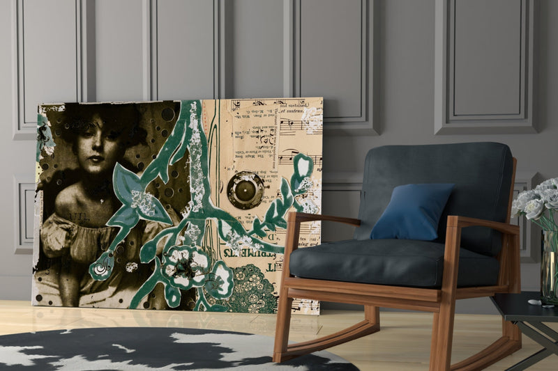 Abstract Glass Wall Art