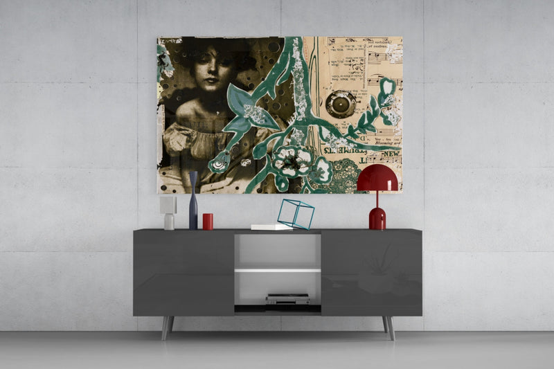 Abstract Glass Wall Art