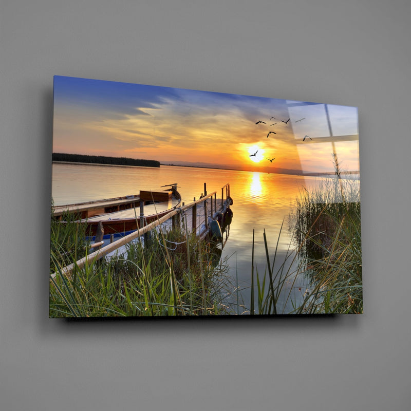 Sunset Glass Wall Art