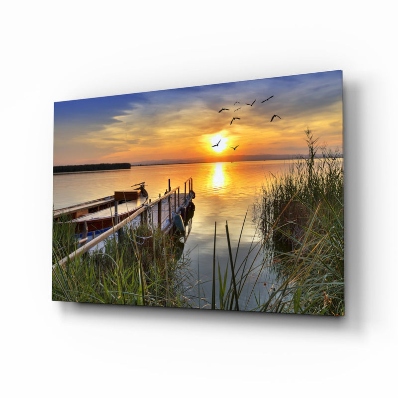 Sunset Glass Wall Art