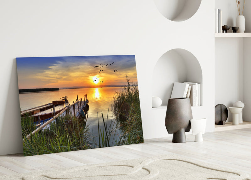 Sunset Glass Wall Art