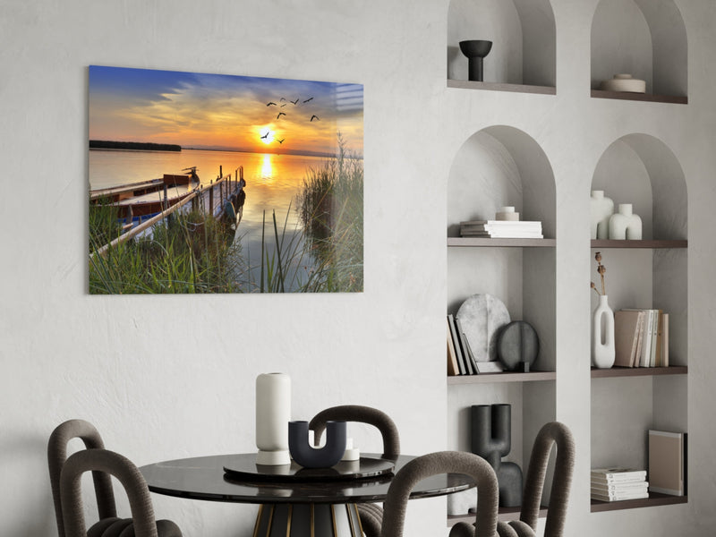 Sunset Glass Wall Art