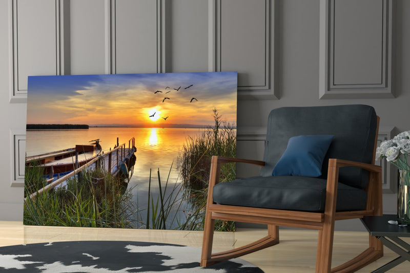 Sunset Glass Wall Art