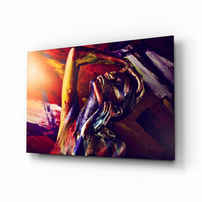 Woman Portrait 4 Glass Wall Art