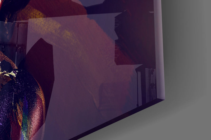 Woman Portrait 4 Glass Wall Art