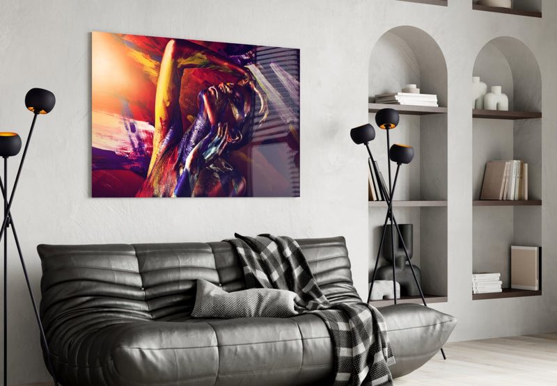 Woman Portrait 4 Glass Wall Art