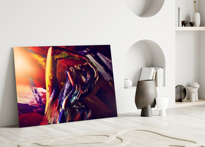 Woman Portrait 4 Glass Wall Art