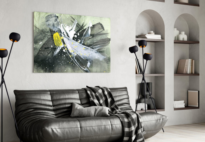 Abstract Glass Wall Art