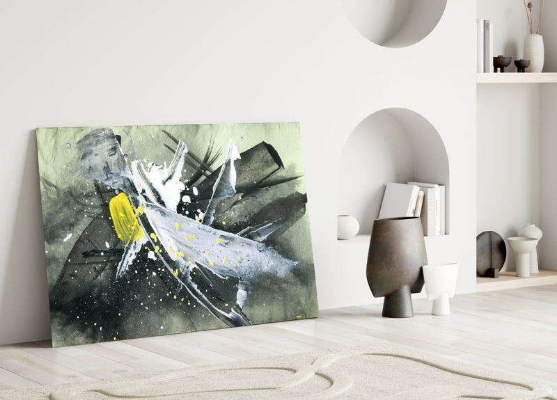 Abstract Glass Wall Art