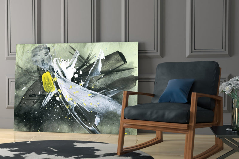 Abstract Glass Wall Art