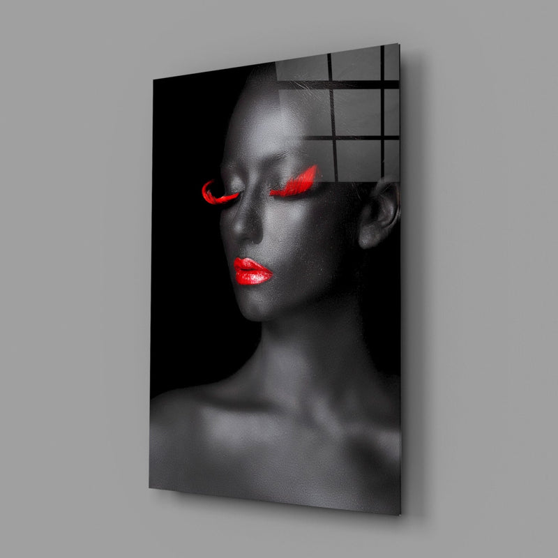 Woman Portrait 7 Glass Wall Art