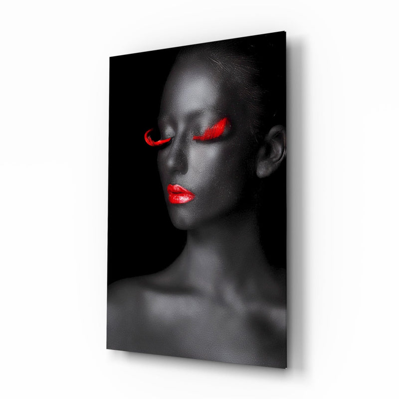 Woman Portrait 7 Glass Wall Art