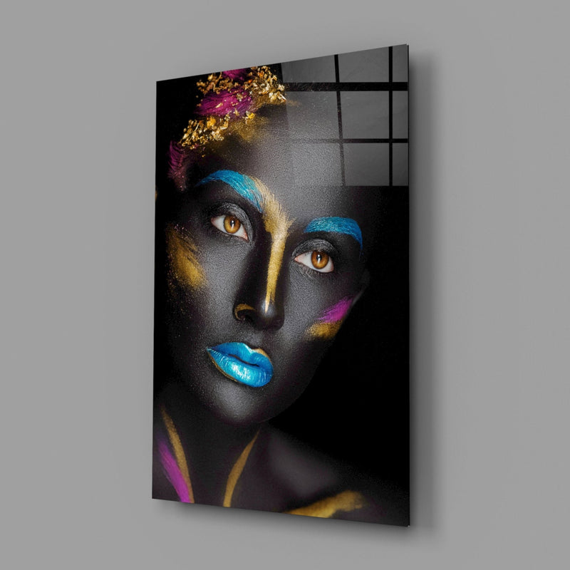 Woman Portrait 8 Glass Wall Art