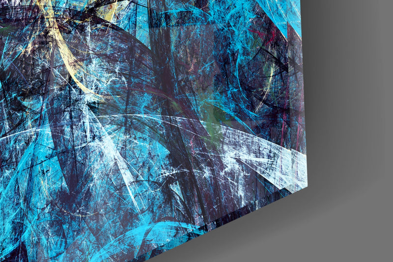 Abstract 4 Glass Wall Arts