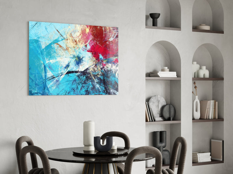 Abstract 4 Glass Wall Arts