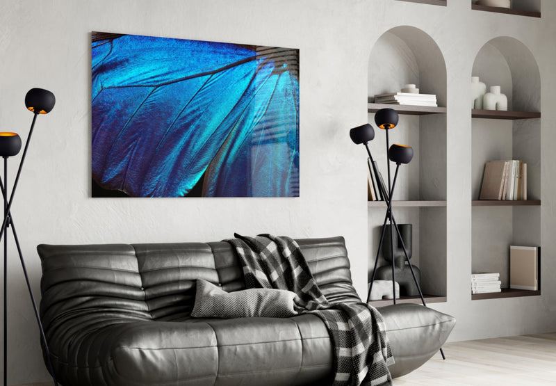 Butterfly Wing Glass Wall Art