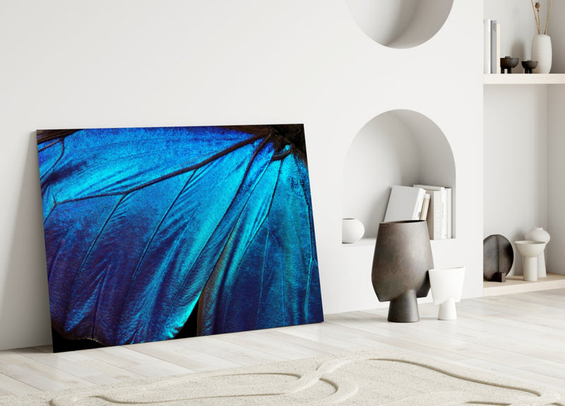 Butterfly Wing Glass Wall Art