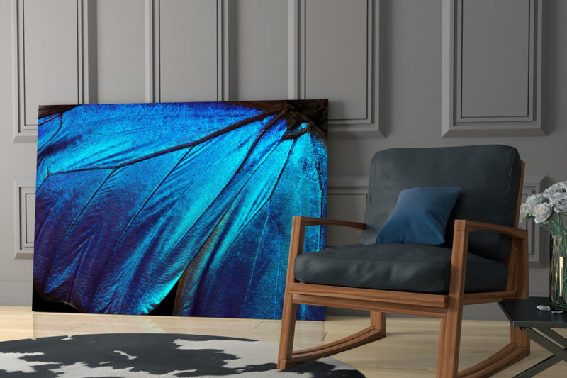 Butterfly Wing Glass Wall Art