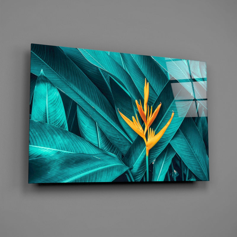 Tropical Leaf 3 Glass Wall Arts