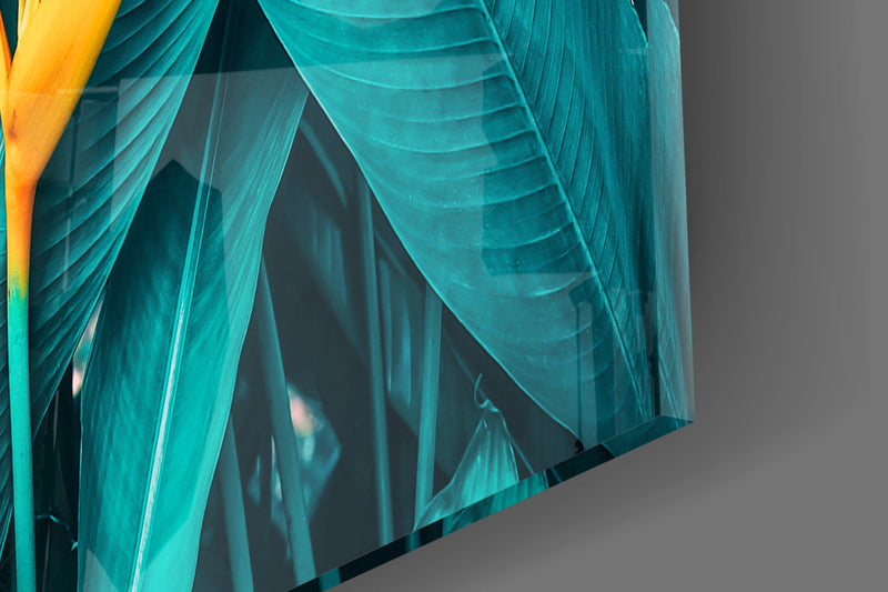 Tropical Leaf 3 Glass Wall Arts