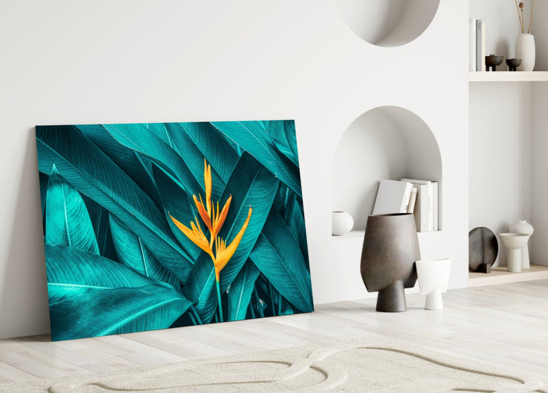 Tropical Leaf 3 Glass Wall Arts