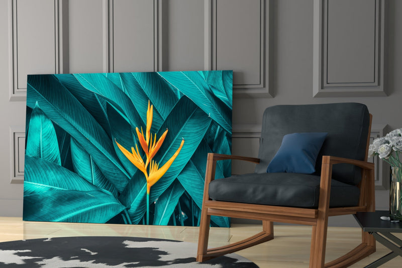 Tropical Leaf 3 Glass Wall Arts