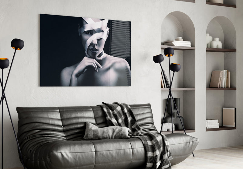 Woman Portrait 9 Glass Wall Arts