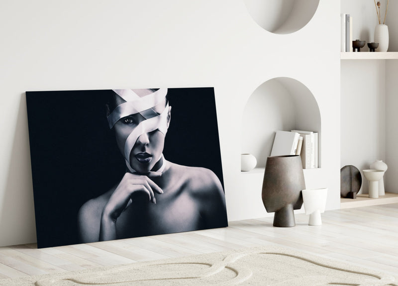 Woman Portrait 9 Glass Wall Arts