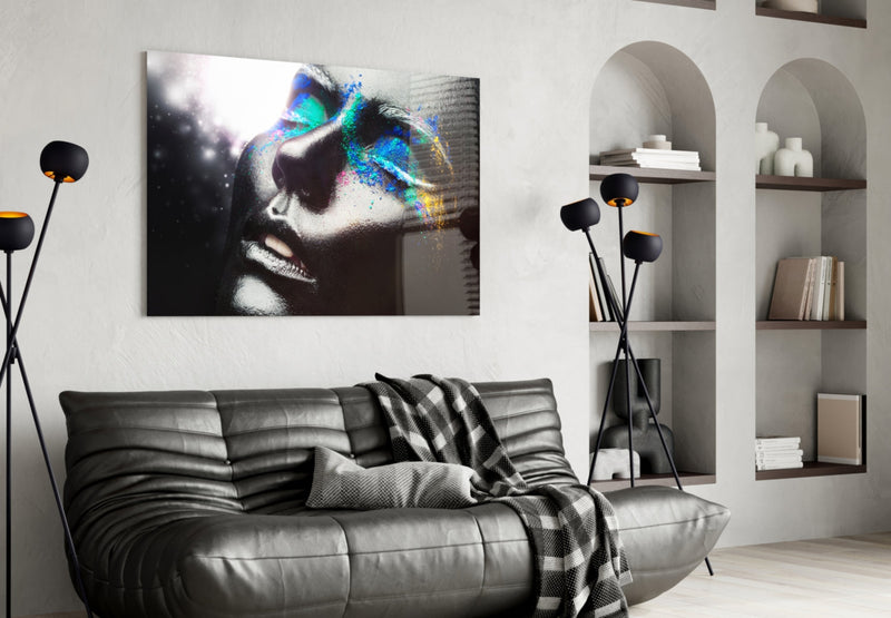 Female Portrait 10 Glass Wall Arts