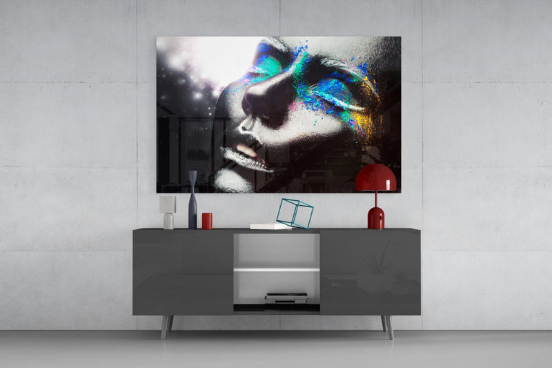 Female Portrait 10 Glass Wall Arts