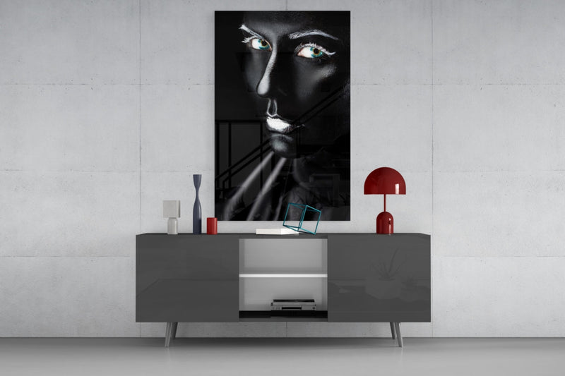 Female Portrait 11 Glass Wall Art