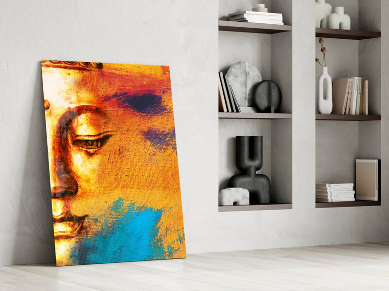 Buddha Portrait Glass Wall Art