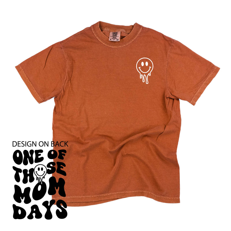 Melting Motherhood - One Of Those Mom Days - (w/ Melty Smiley) - Comfort Colors Tee