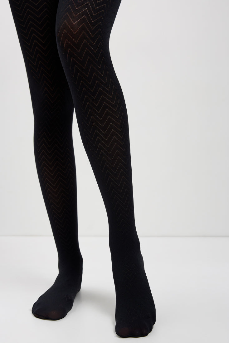 Fantasy Tights Conte Orient - Zigzag pattern