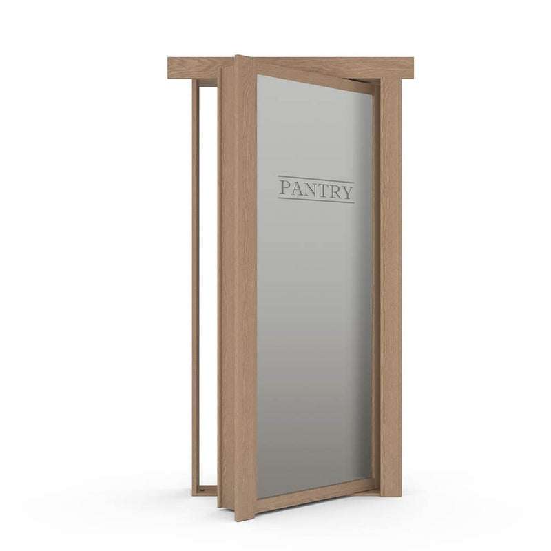 Hidden Flush Mount Oak Pantry Door