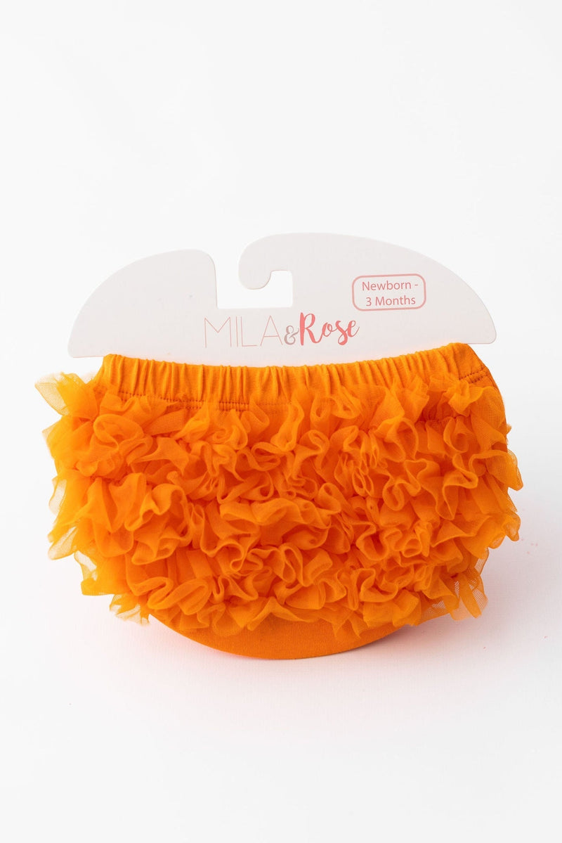 Orange Ruffle Bum Bloomer